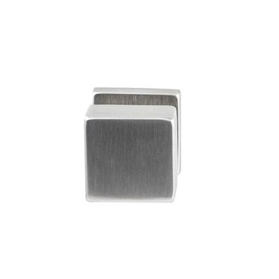 Hardbrass Knopkruk Quadro op vierkant rozet - RVS