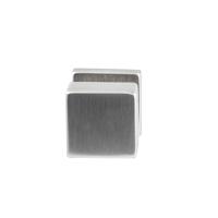 Hardbrass Knopkruk Quadro op vierkant rozet - RVS - thumbnail