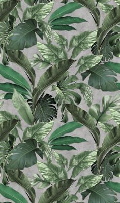 Marburg Loft Fotobehang met grote bladeren en monstera print - 34197