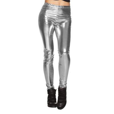 Legging Metallic zilver
