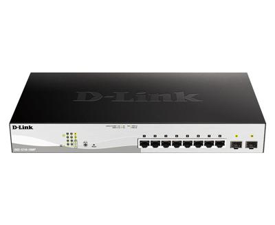 D-Link DGS-1210-10MP/E Netwerk switch RJ45/SFP 8 + 2 poorten 20 GBit/s PoE-functie