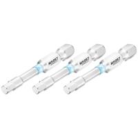 HAZET Bit 2204NSLG-4/3 · 1/4 inch (6,3 mm) zeskant massief · Binnen-zeskant-profiel · 3-delig · SW 4 mm - thumbnail