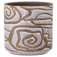 Bloomingville Bloempot Lija Wit 12 x 12 x 12 - thumbnail