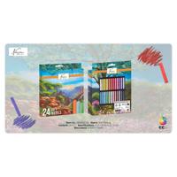 Pastelkrijt Nassau fine art zacht blister 24 stuks assorti - thumbnail