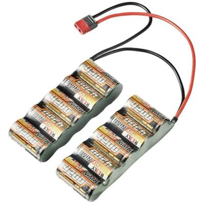 Reely NiMH accupack 12 V 4200 mAh Aantal cellen: 10 Side by Side T-stekkersysteem Reely NiMH accupack 12 V 4200 mAh Aantal cellen: 10 Side by Side T-stekkersysteem