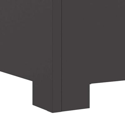 VidaXL Vuurkorf zwart 80 x 80 x 40 cm staal VidaXL Vuurkorf zwart 80 x 80 x 40 cm staal