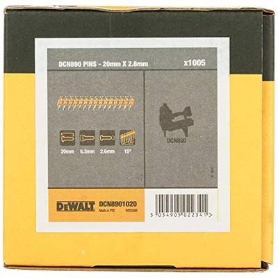 DeWalt Accessoires DCN8901020 Nagels Verzinkt 20x2.6mm voor DCN890 Betontacker 1005 Stuks - DCN8901020 - thumbnail