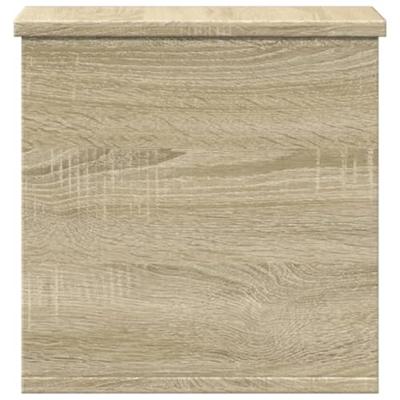 Opbergbox 30x35x35 cm bewerkt hout sonoma eikenkleurig Opbergbox 30x35x35 cm bewerkt hout sonoma eikenkleurig
