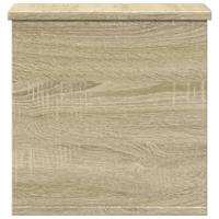 Opbergbox 30x35x35 cm bewerkt hout sonoma eikenkleurig - thumbnail