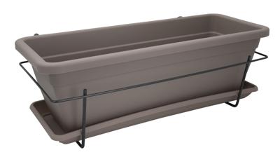 ARTEVASI - Balkonbak venezia kit 50cm taupe 50 x 19,5 x h16,3 cm - 1,16l ARTEVASI - Balkonbak venezia kit 50cm taupe 50 x 19,5 x h16,3 cm - 1,16l