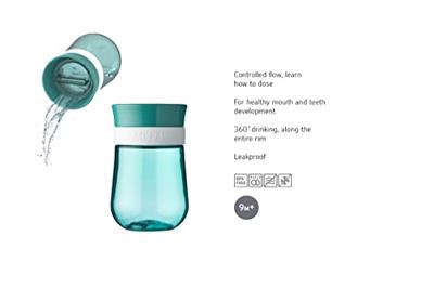Mepal oefenbeker 360° Mio 300 ml flowers & butterflies - thumbnail