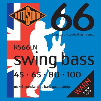 Rotosound 66LN Swing Bass 66 set basgitaarsnaren 45-100 nikkel