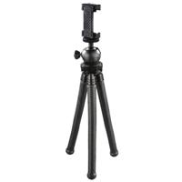 Hama Tripod 1/4 inch Werkhoogte: 16 - 27 cm Zwart Voor smartphones en GoPro, Kogelkop - thumbnail
