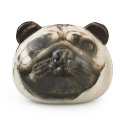 Kikkerland Stressbal Hond 8 X 7 Cm Polyurethaan Wit/grijs