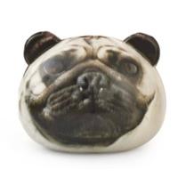 Kikkerland Stressbal Hond 8 X 7 Cm Polyurethaan Wit/grijs - thumbnail