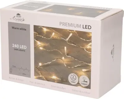 Anna's Collection LED kerstverlichting premium 240 lampjes 10m, warm wit