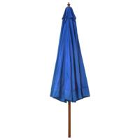 Parasol met houten paal 330 cm azuurblauw - thumbnail