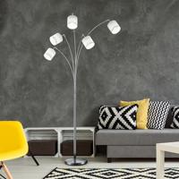 Reality Vloerlamp Tommy - Metaal - Nikkel Mat - thumbnail