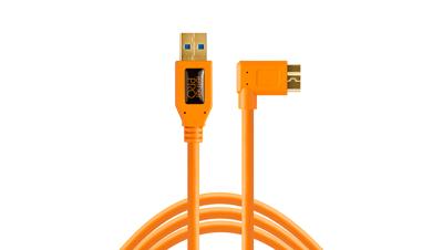 Tether Tools CU61RT15-ORG USB-kabel USB-A stekker, USB-micro-B 3.0 stekker 4.60 m Oranje 90° haaks naar rechts Tether Tools CU61RT15-ORG USB-kabel USB-A stekker, USB-micro-B 3.0 stekker 4.60 m Oranje 90° haaks naar rechts