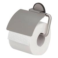 Tiger Toiletrolhouder Tune Met Klep RVS Geborsteld / Zwart - thumbnail