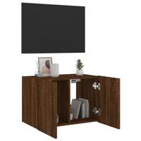 Tv-wandmeubel met LED-verlichting 60x35x41 cm bruineikenkleurig - thumbnail