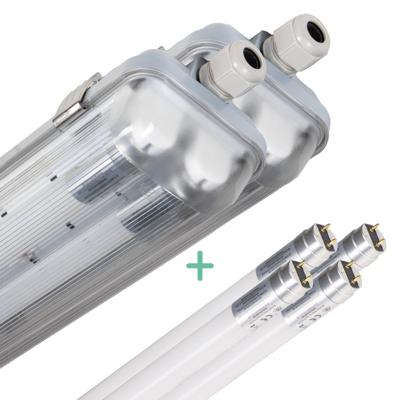 2 PACK -LED's Light Dubbele LED TL lamp 120 cm - compleet met LED buizen - Binnen en buiten - 4260 lm - 4000K - 2x11.5W - 185lm/w - Energielabel B