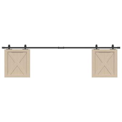 VidaXL Ophangset voor schuifdeur 200 cm koolstofstaal