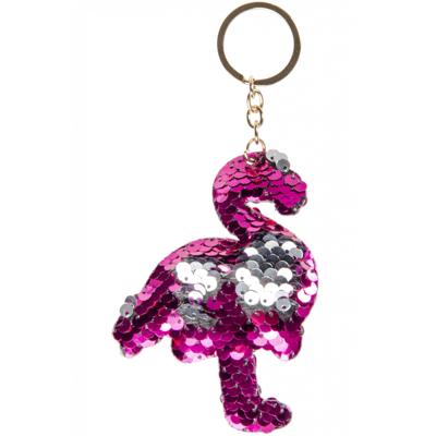 Lg-imports Sleutelhanger Flamingo Pailletjes 10 Cm Fuchsia