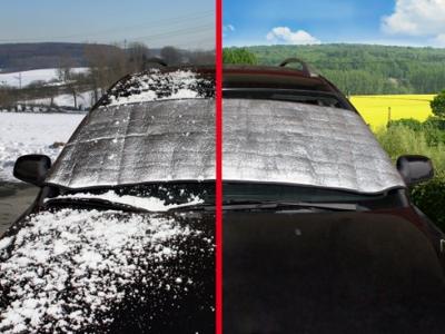 APA Aluminium (gecoat) Voorruitfolie (l x b x h) 700 x 2000 x 3 mm SUV, Auto, Van Zilver