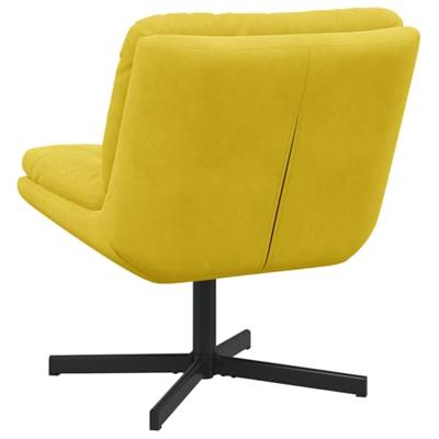 Draaibare Relaxstoel met kussen Anders Geel 63 x 75 x 76 cm Fluweel