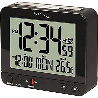 Techno Line WT 195 Wekker Zendergestuurd Zwart Alarmtijden 1