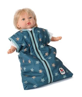 Poppen Slaapzak - Stars Turquoise Poppen Slaapzak - Stars Turquoise