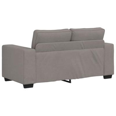 3-delige Loungeset met kussens stof taupe