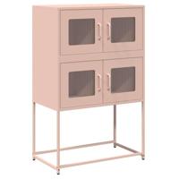 Hoge kast 68x39x107 cm staal roze - thumbnail