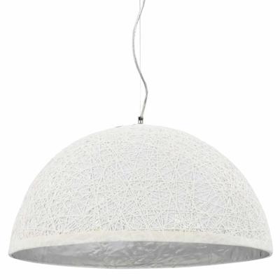 VidaXL Hanglamp e27 ø50 cm wit en zilver