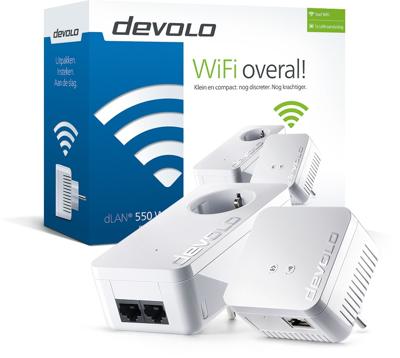 Devolo dLAN 550 WiFi Starter Kit Ethernet LAN Wi-Fi Wit 2 stuk(s)
