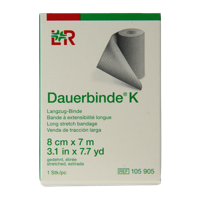 Dauerbinde K elastische zwachtel 7m x 8cm 1 Stuks - thumbnail