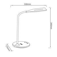 Brilliant Joni G93101/05 LED-tafellamp LED 4.5 W Wit - thumbnail