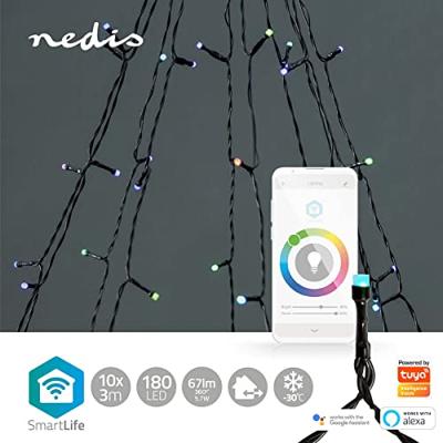 Nedis WIFILXT01C180 Smartlife Decoratieve Led Boom Wi-fi Rgb 180 Led&apos;s 10 X 2 M Android™ / Ios - thumbnail