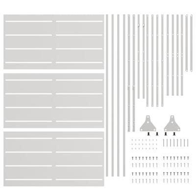 VidaXL Privacyscherm grijs 100 x 50 x 180 cm staal