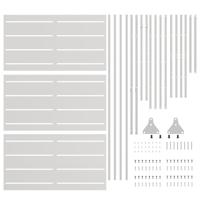 VidaXL Privacyscherm grijs 100 x 50 x 180 cm staal - thumbnail