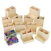 Colorations - versier je eigen houten bureauorganizer, set van 12 - thumbnail