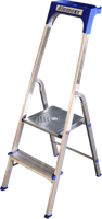 Huishoudtrap aluminium 2-treden - thumbnail