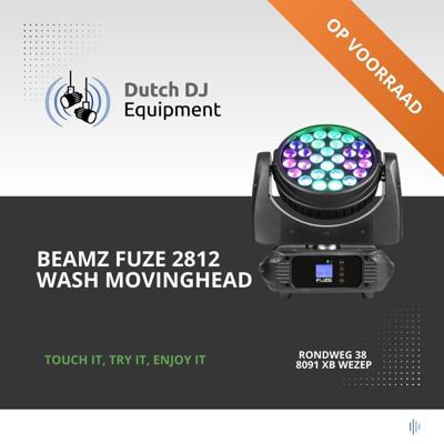BeamZ Fuze2812 wash moving head 28x 12W RGBWA-UV BeamZ Fuze2812 wash moving head 28x 12W RGBWA-UV