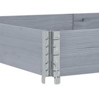 VidaXL Palletopzetrand 150x100 cm massief grenenhout grijs - thumbnail