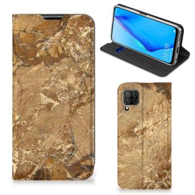 Huawei P40 Lite | Standcase | Marmer Creme