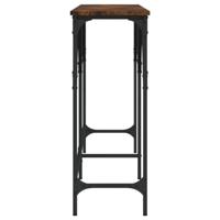 Wandtafel 180x29x75 cm bewerkt hout gerookt eikenkleurig - thumbnail