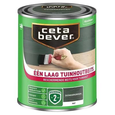 Cetabever Één laag Tuinhoutbeits - Donkergroen