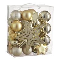 Kerstballen Onbreekbaar 40 Stuks Champagne - thumbnail