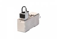 Metz Connect RJ45 Netwerk Adapter CAT 7a [1x RJ45-bus - 1x RJ45-bus] 0 mm Zilver - thumbnail